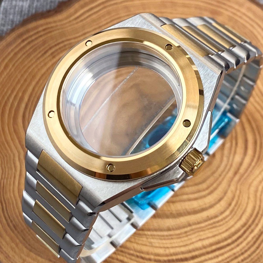 40mm Steel Case Fit for Engineer NH35 ETA2824 PT MenWatch Parts Sapphire Crystal