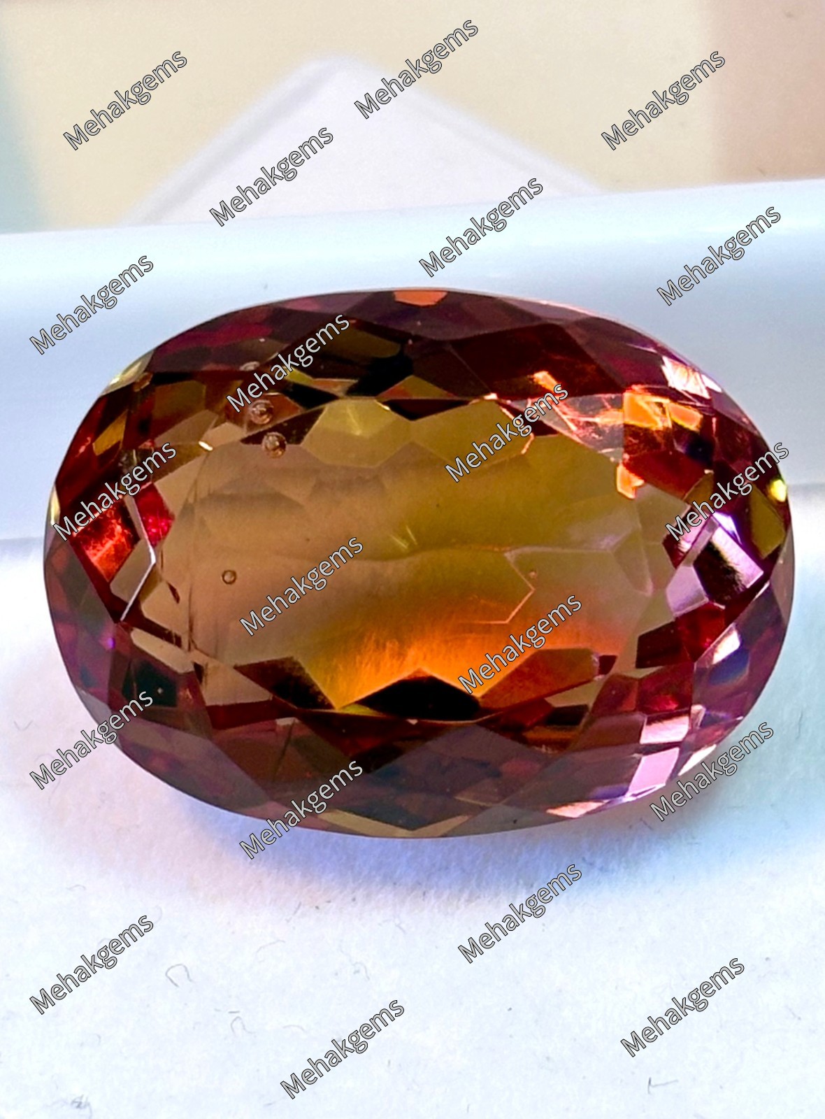32 Ct Color Changing Zultanite Oval Gemstone, Large Rare Diaspore, Multicolor