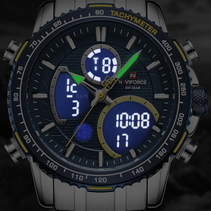 NAVIFORCE Fashion Men Watch Luxury Brand Sport Watch For Men Chronograph Quartz