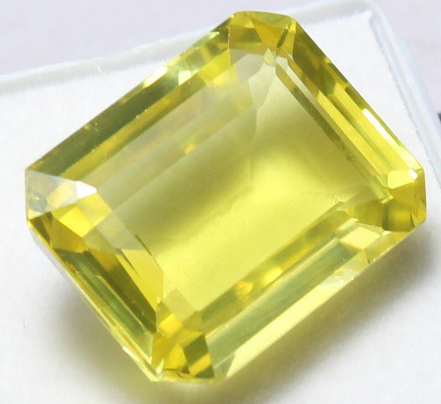 Natural Certified 23.10 Ct Tanzania Yellow Tanzanite 18×14 MM Emerald Gemstone