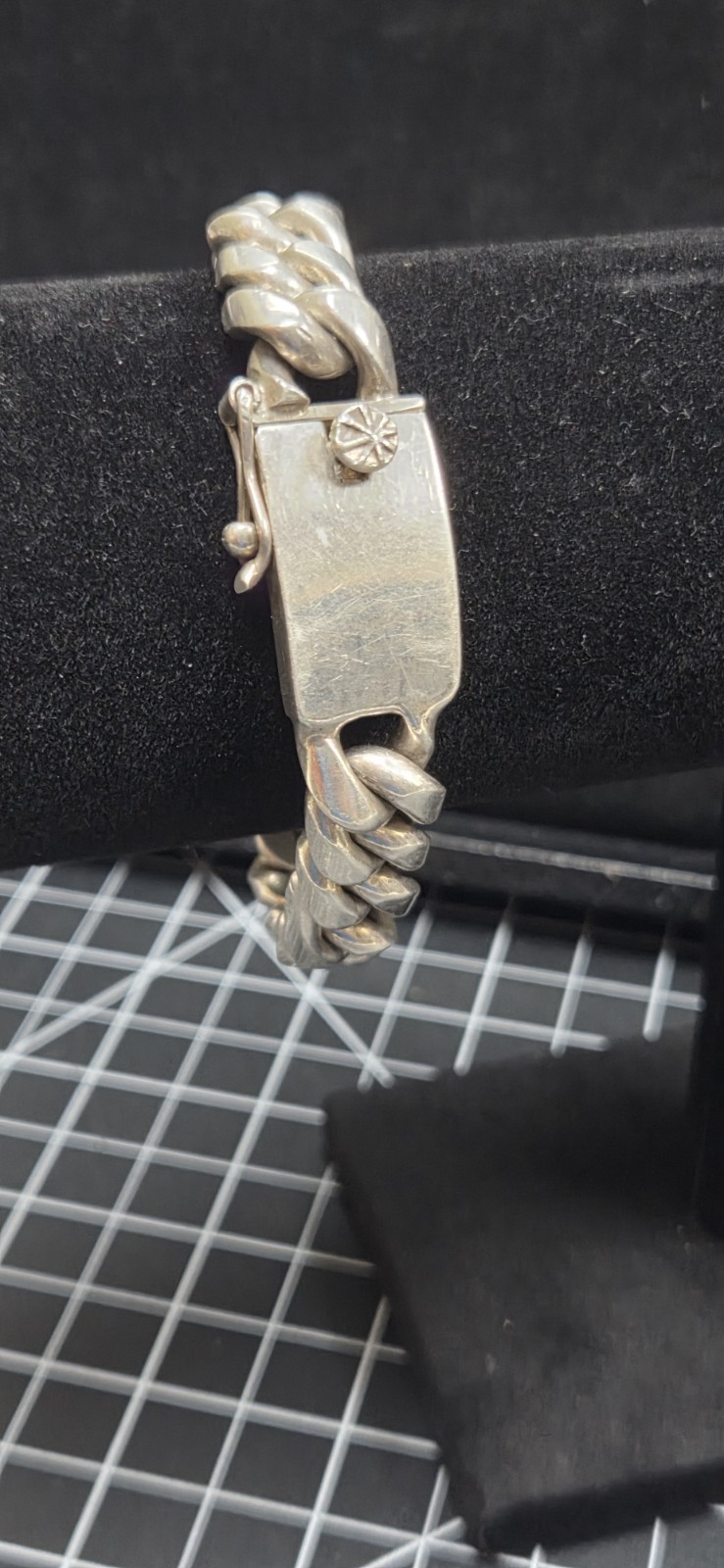 ✨ Heavy Sterling Silver Figaro Bracelet 🔗 9″ Bracelet 2.75 OZT Classic Italian