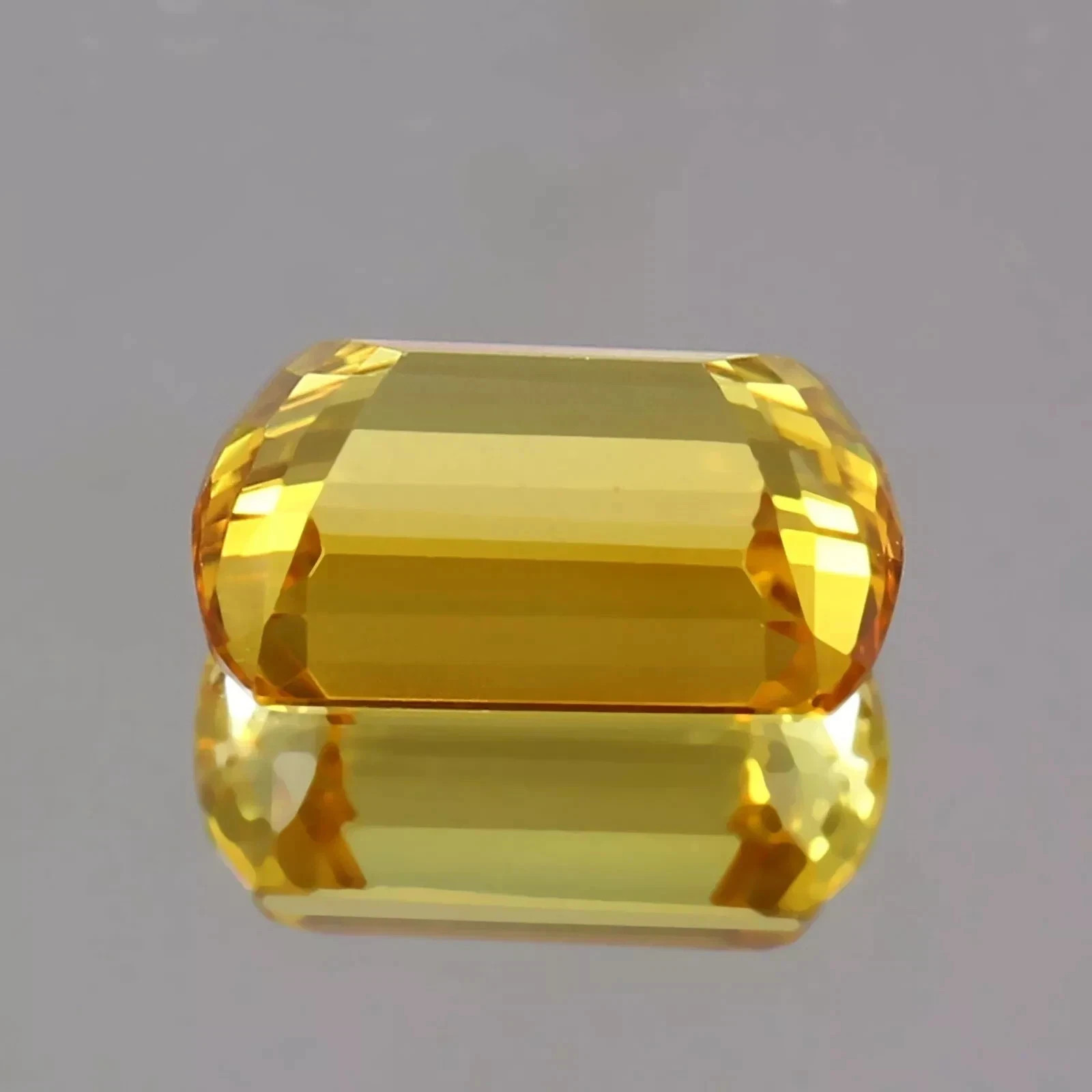 Natural 20 Ct Yellow Sapphire Ceylon Fancy Cut Certified Rare Loose Gemstone