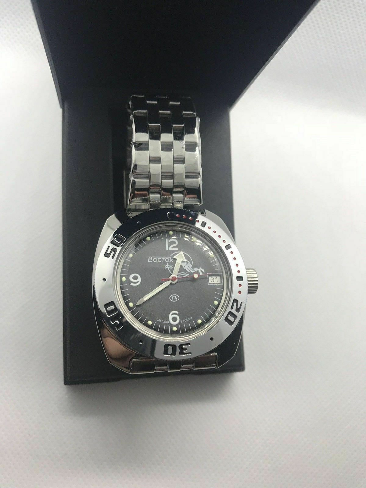 Vostok Amphibia 710634 Watch Scuba Dude Diver Mechanical Automatic US SELLER
