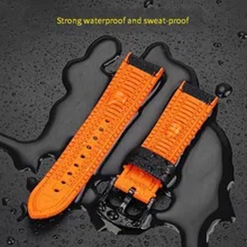 Waterproof Watch Band Nylon Rubber Colorful Pin Buckle Clasp Straps 20-24mm
