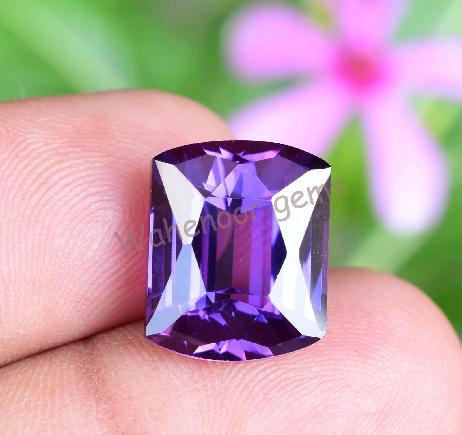 11.75 Ct Natural Purple Blue Tanzanite FL Cushion Master Cut Certified Gemstone