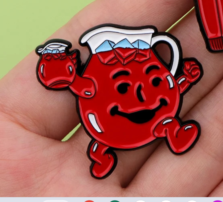 KOOL AID MAN – ENAMEL PIN-SHIP ALL THE PINS YOU BUY FOR $4.99-VISIT OUR STORE