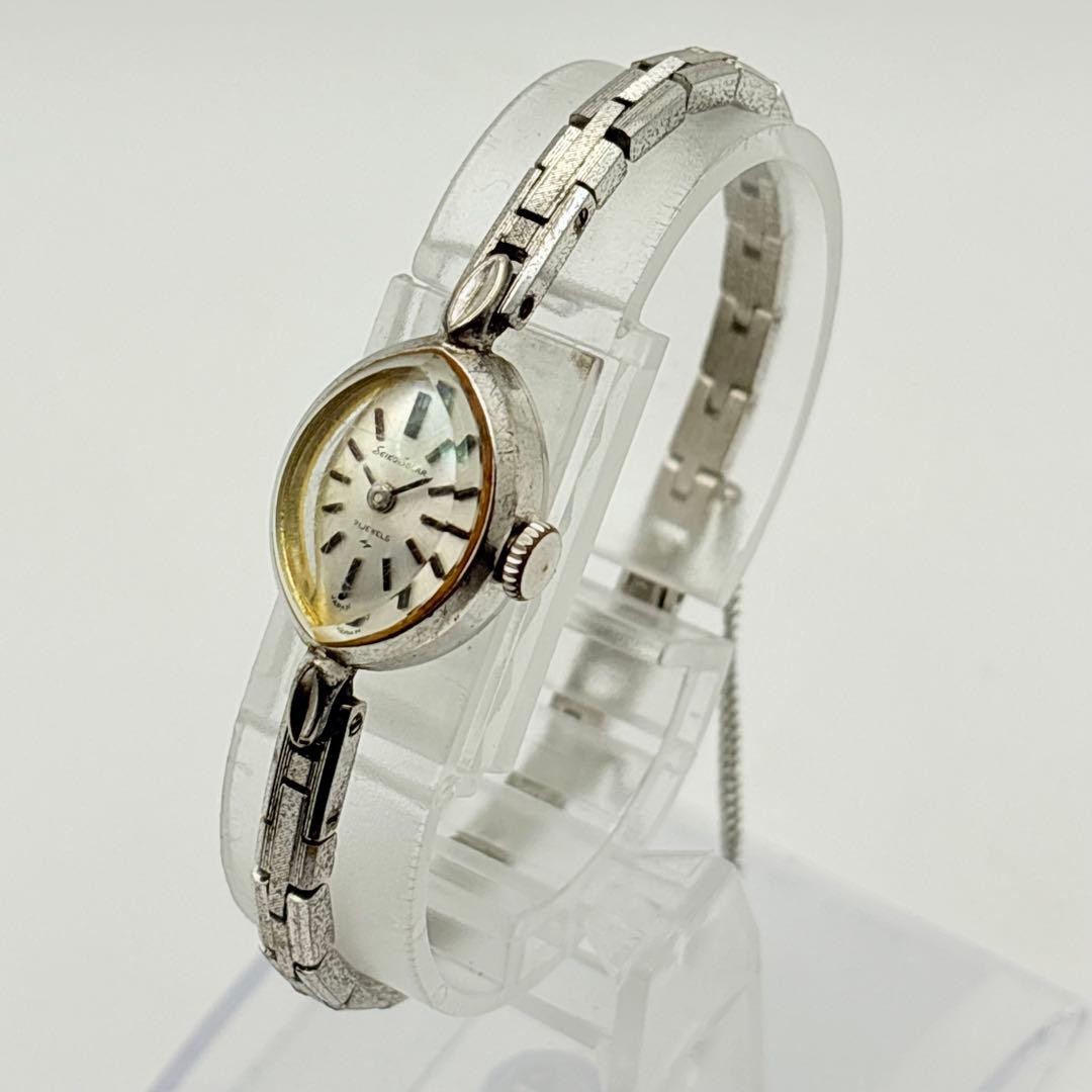 SEIKO Solar-Powered Hand-Winding Watch, 21 Jewels, Ladies’, Rare Item