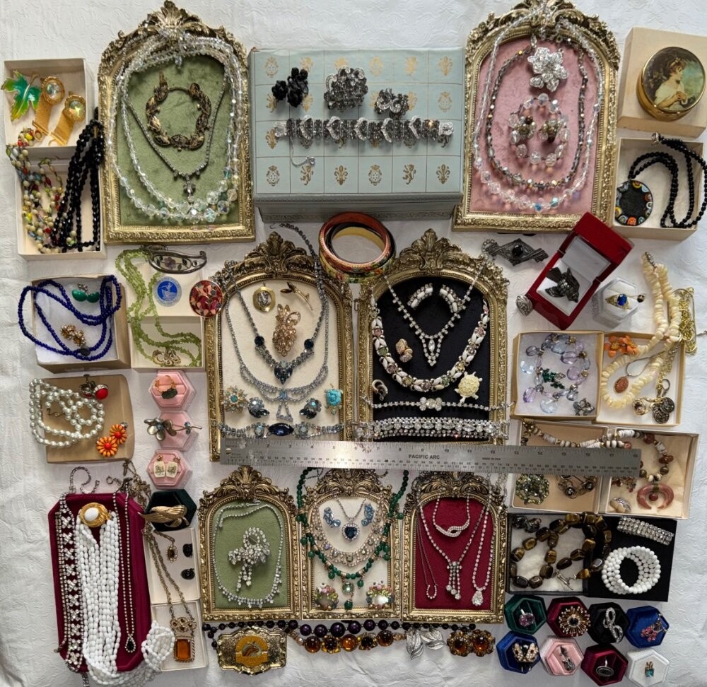 True Missouri Estate XXL Vtg Jewelry Lot Eisenberg Ice 925 Weiss Swoboda Mexico