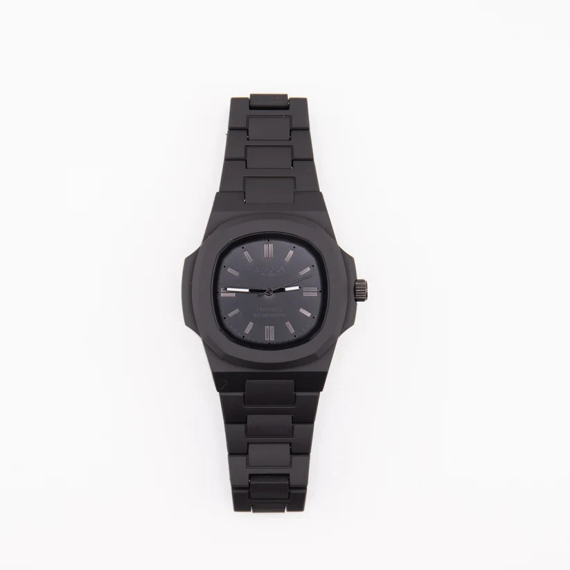 RUZZA WATCH Black Dark Onyx Film Watch NEW