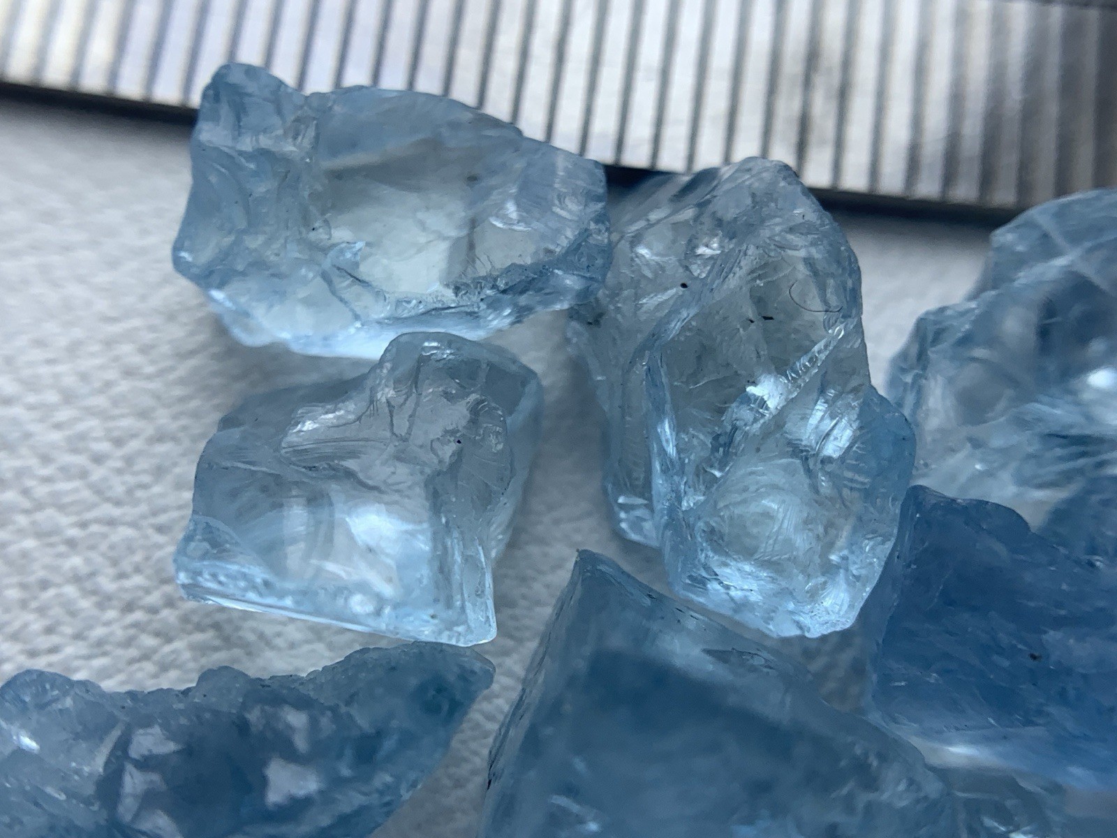 10.90 gram Gorgeous Nice Color Aquamarine lot from Mozambique