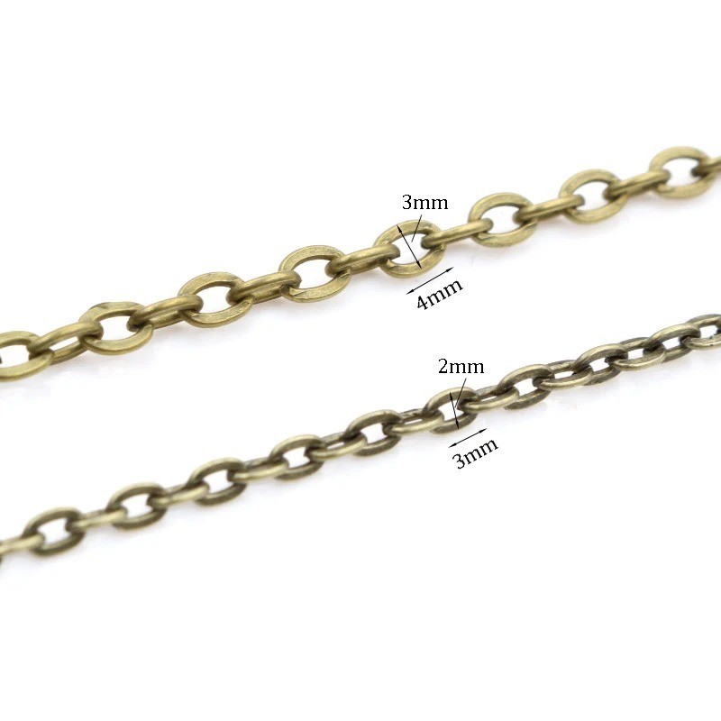 Wholesale 5M In Bulk Factory Round Rolo DIY Chains Stainless Steel