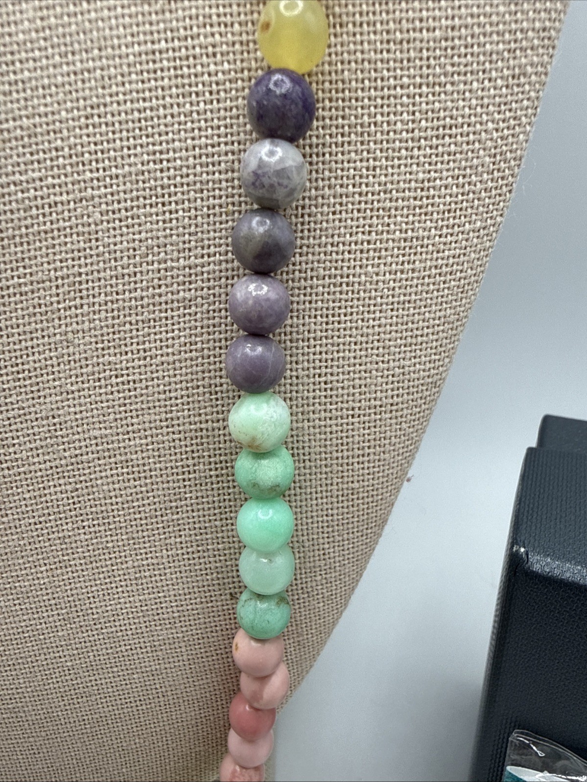 Jay King Natural Pastel Opals Around The World Sterling Silver Beaded Necklace