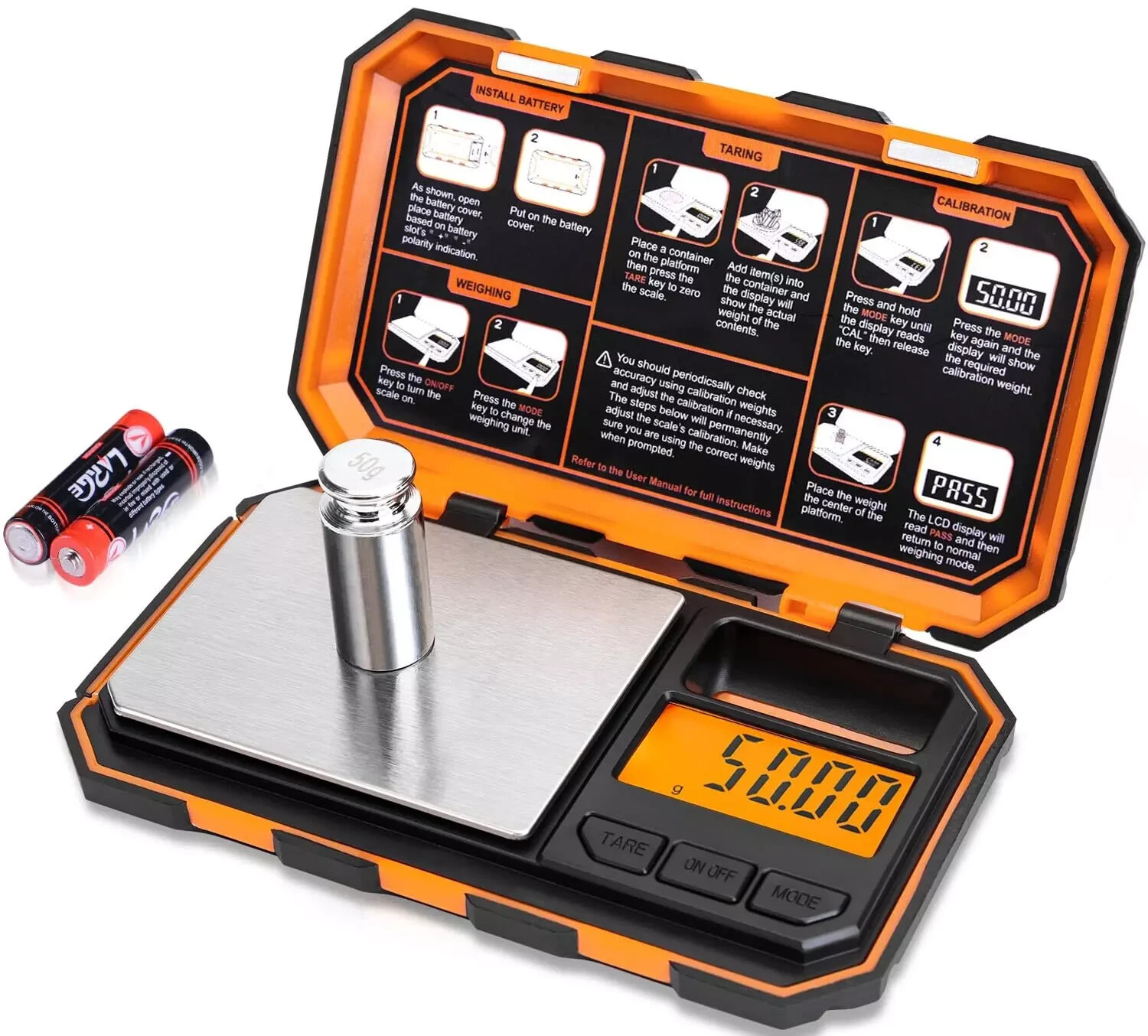 Fuzion Digital Pocket Scale, 500G X 0.01G Gram Scale, Mini Scale 6 Units Jewelry