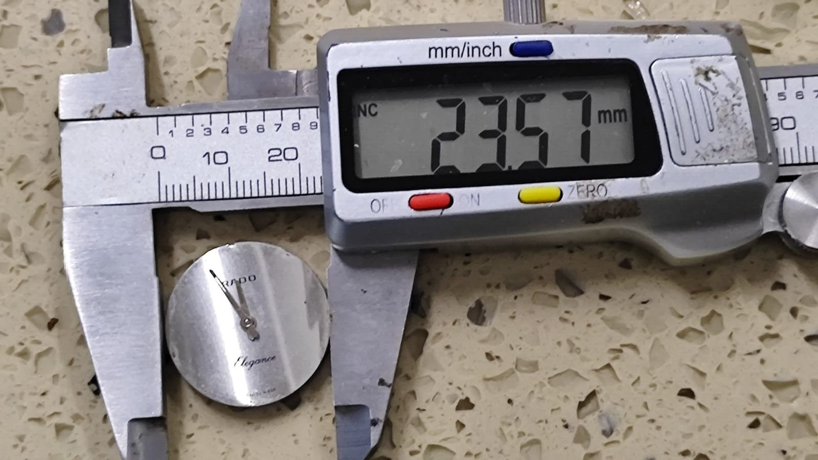 ETA / P 7001 Movement With Silver Dial RADO watch Working Used