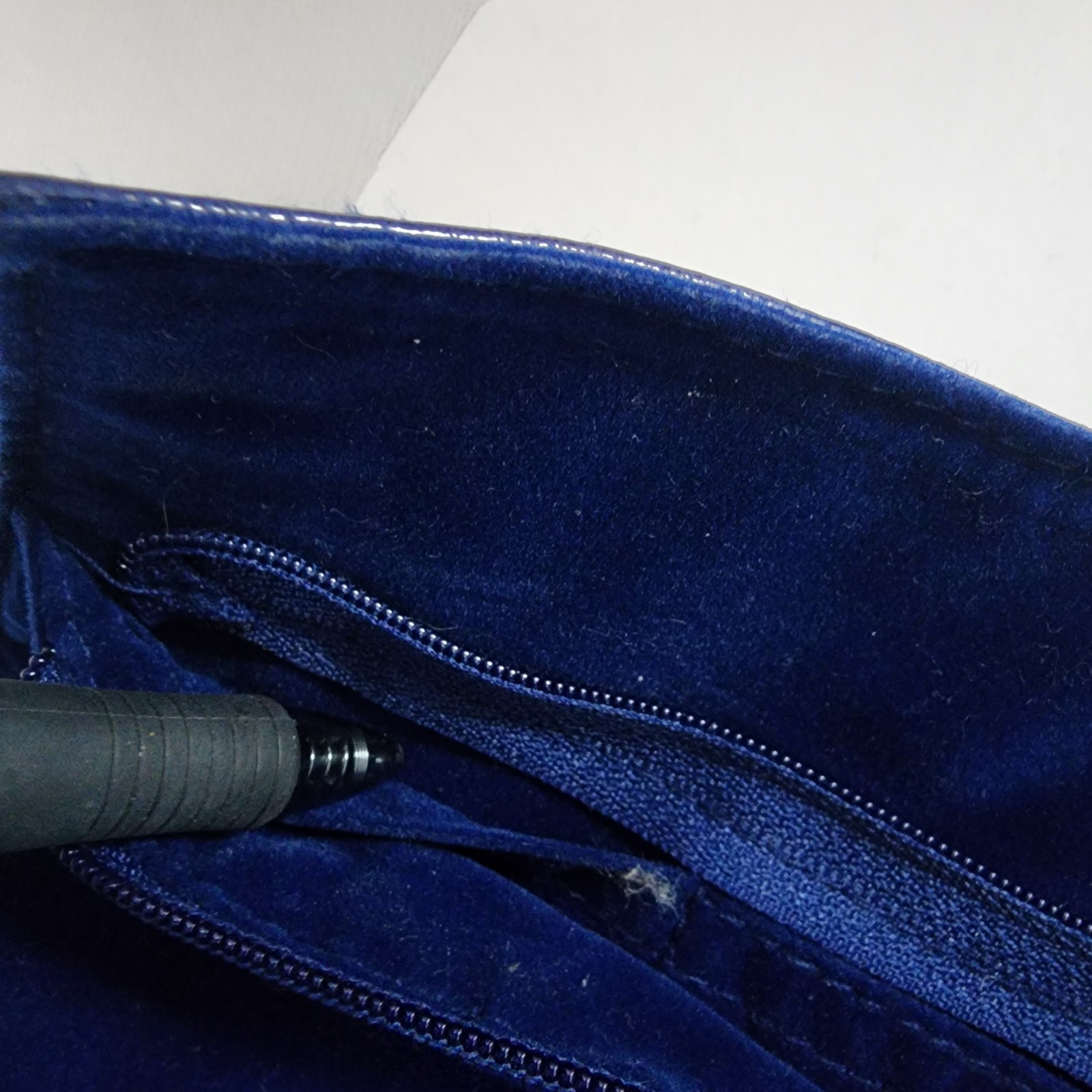 Brighton Nautical Travel Jewelry Roll Blue Velvet Lined Zippered Compartments