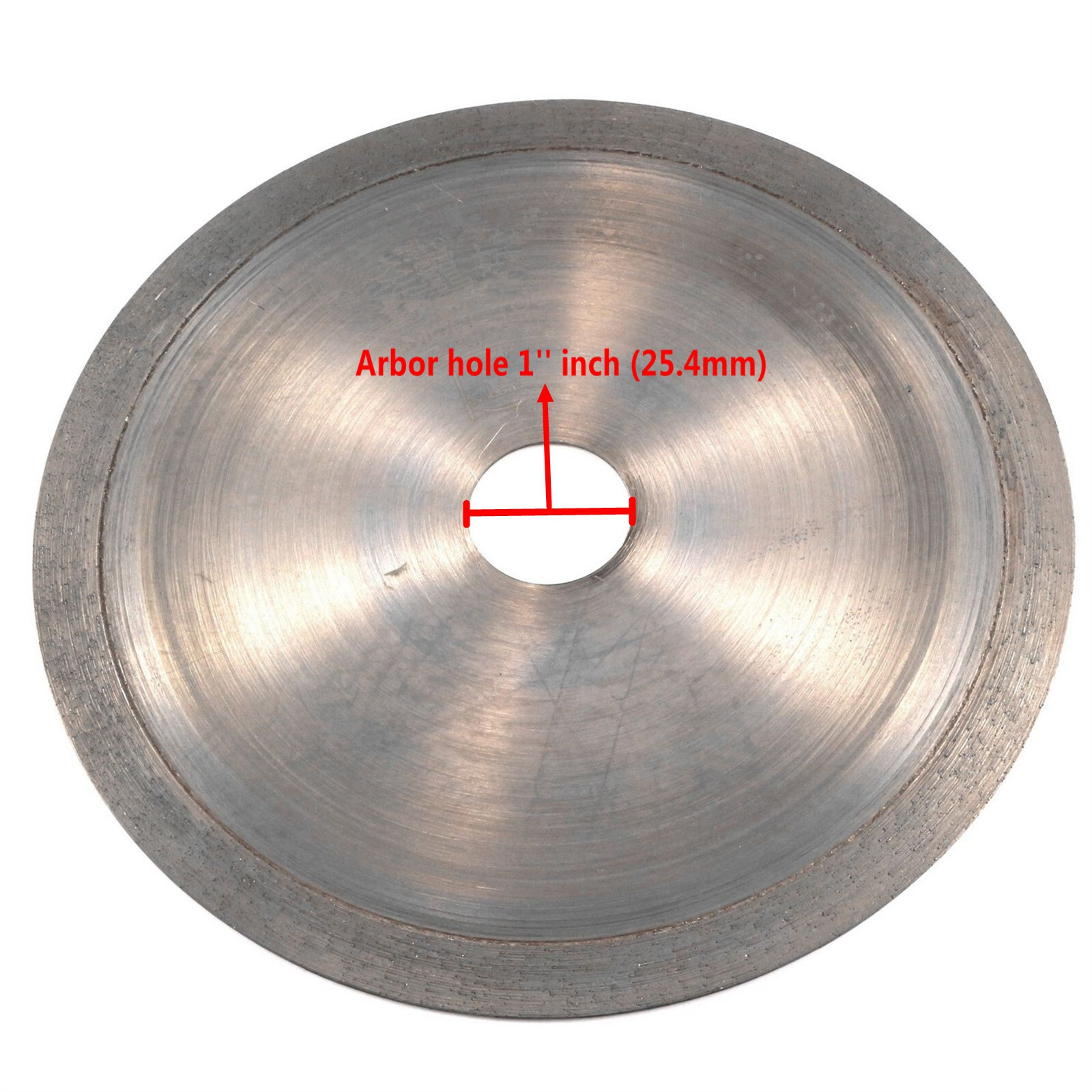 6 Inch SINTERED Diamond Lapidary Saws Blade Arbor 1” Gem Saw Rock Slab Trim