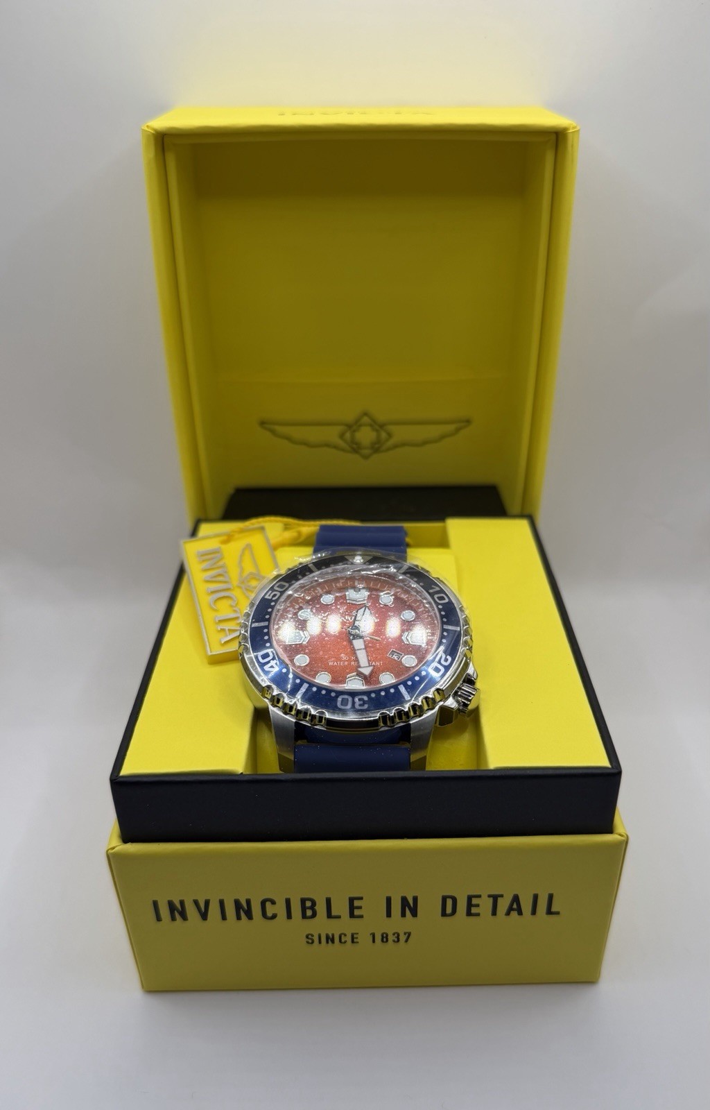 Invicta Pro Diver Abyss Men’s 48mm Blue & Orange – Knicks & Broncos fans!