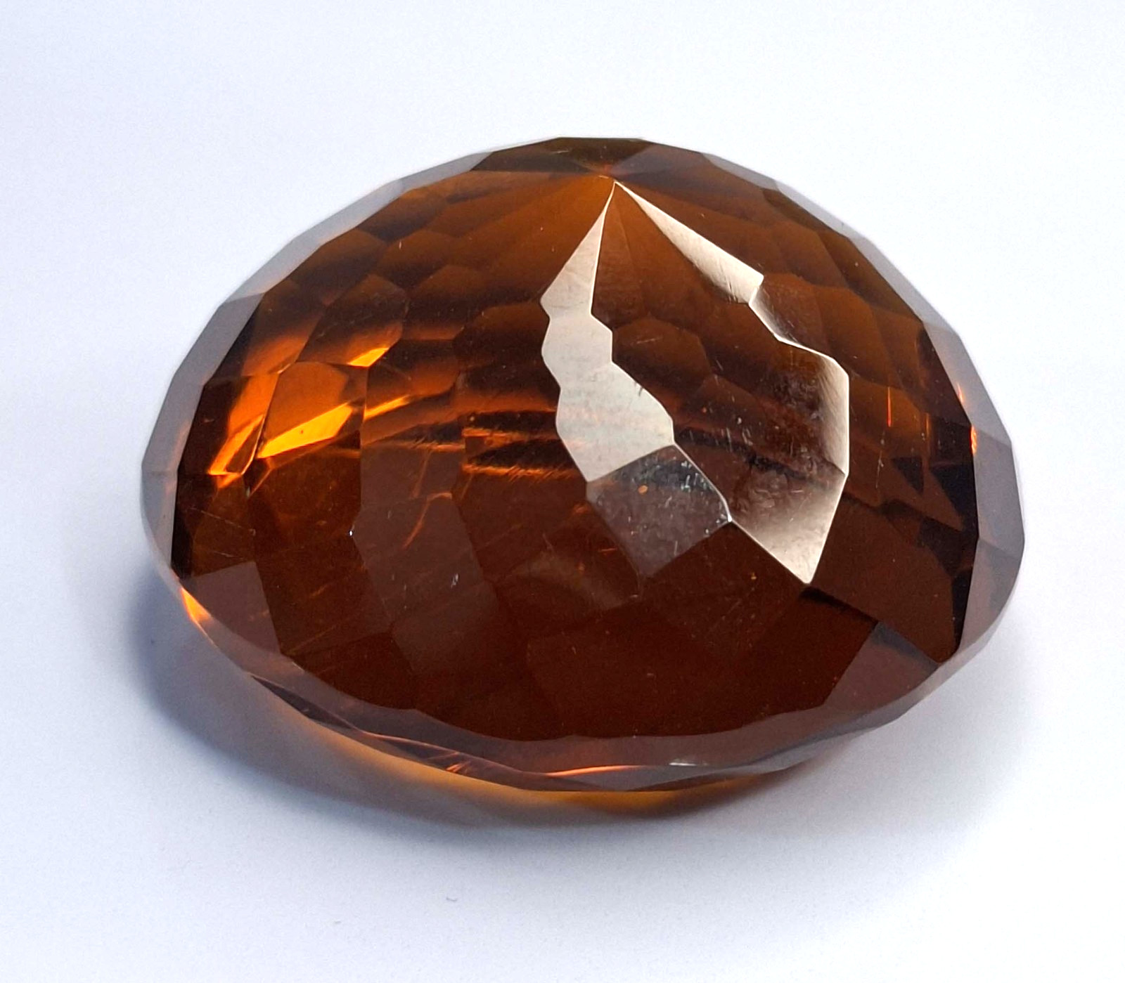 Orange Brown Citrine Round Cut Natural 150-152 Ct Certified Loose Gemstone SP643