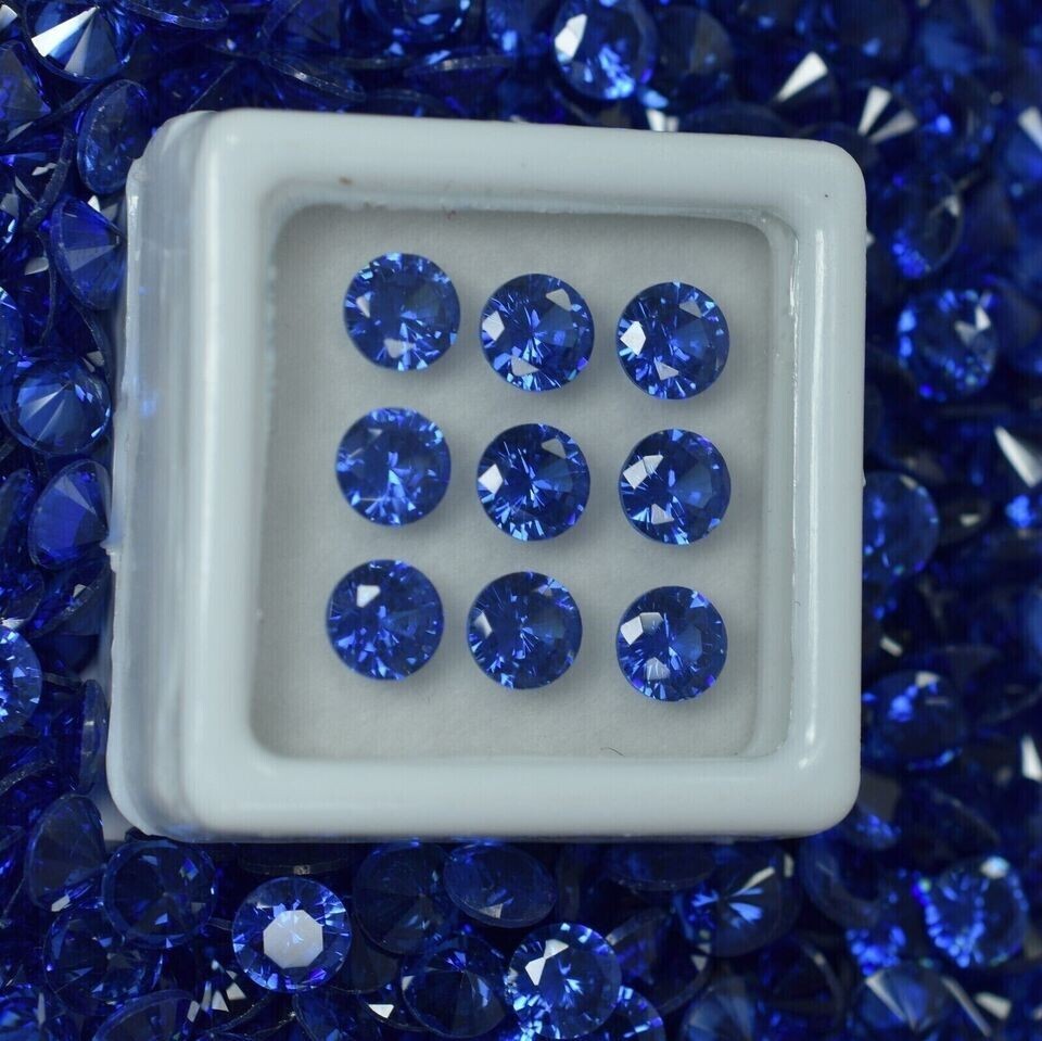 3 mm Approx 10 Pcs Lot Natural Blue Color Zirconia Zircon Loose Gemstone