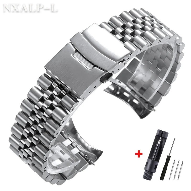 Solid Stainless Steel Band for Seiko Skx Curved End Bracelet Jubilee for Oyster