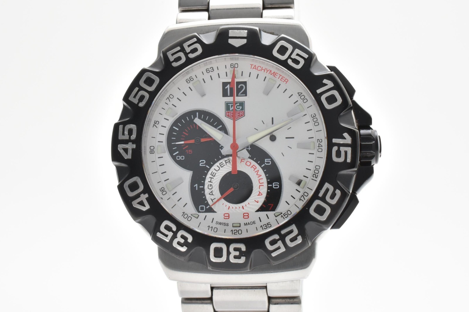 【Read】TAG HEUER Formula 1 Chronograph CAH1011 White Dial Quartz Men’s Watch