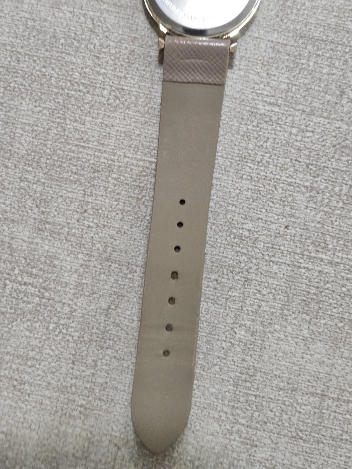 Accutime Watch Corp TGT21509WAC Gold Tone Heart Dial Beige Strap Quartz Watch