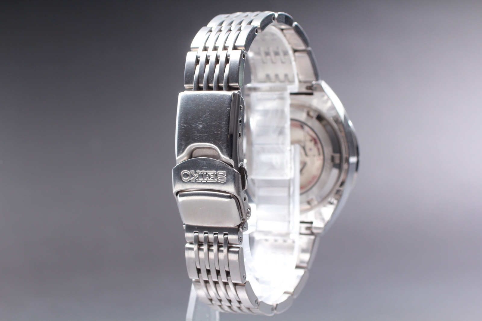 Vintage SEIKO SUS 4S12-0010 Black Automatic 100M 25J 39mm Men’s Watch JAPAN Z439