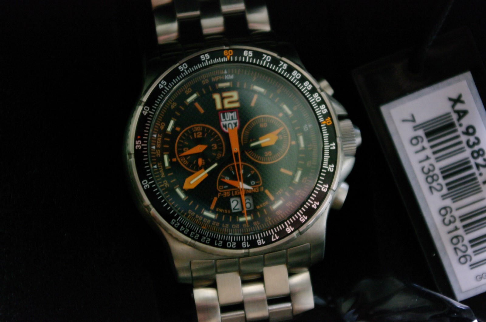 Luminox F-35 Lightning XA.9382.1 Chronograph Quartz Watch Sapphire 200M Swiss