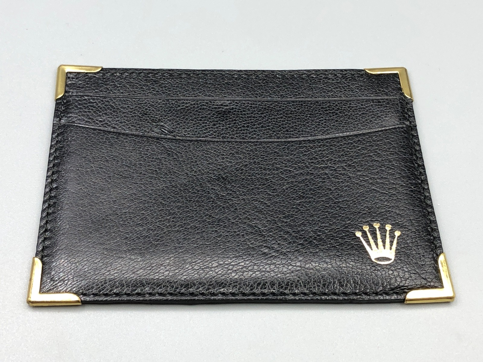 ROLEX NOS 80S 1980s Ref.101.20.34 DOCUMENT WALLET HOLDER FOR WATCH BLACK