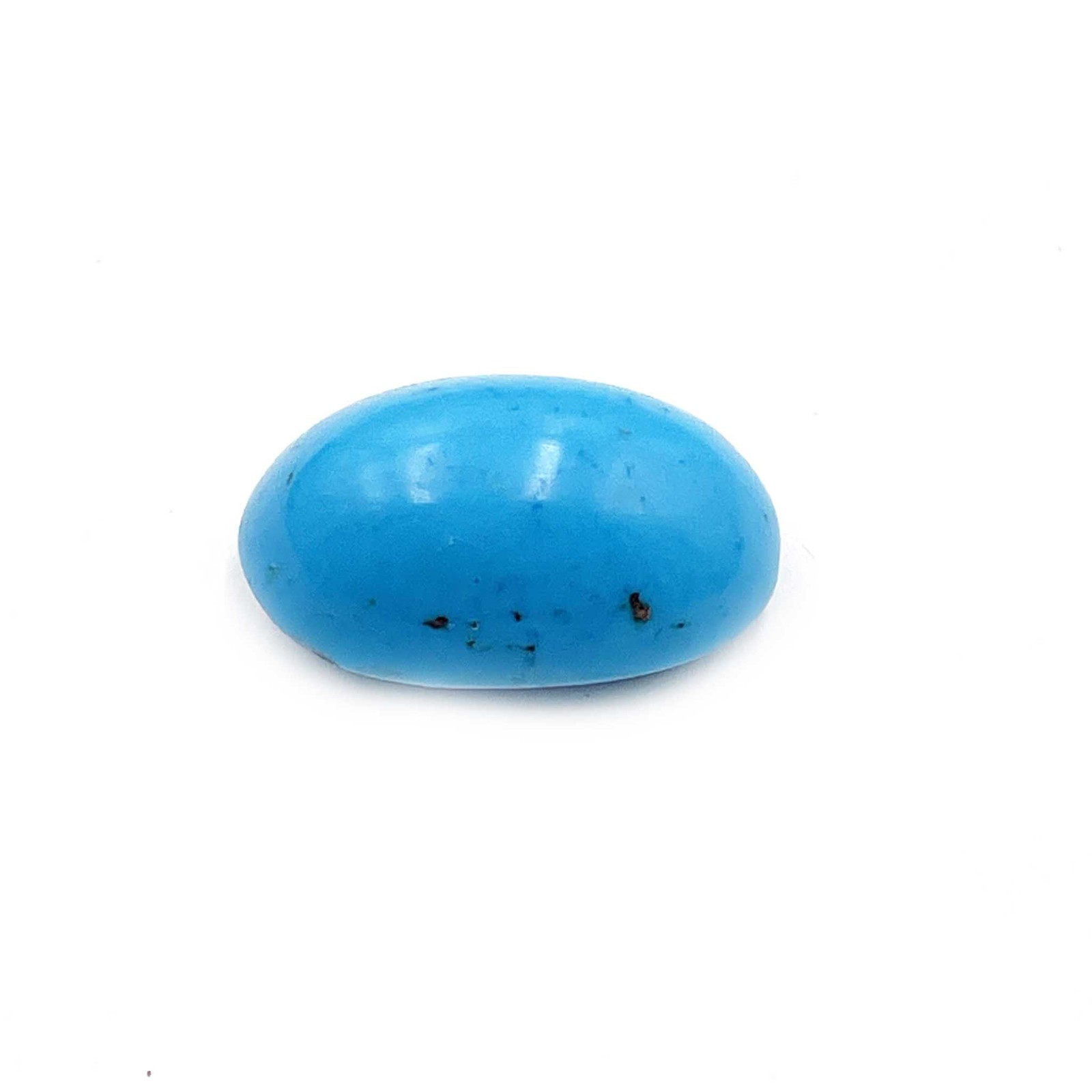 Long Natural Arizona Turquoise Oval Cabochon Polished Gemstone 23x15x10.5mm 26CT
