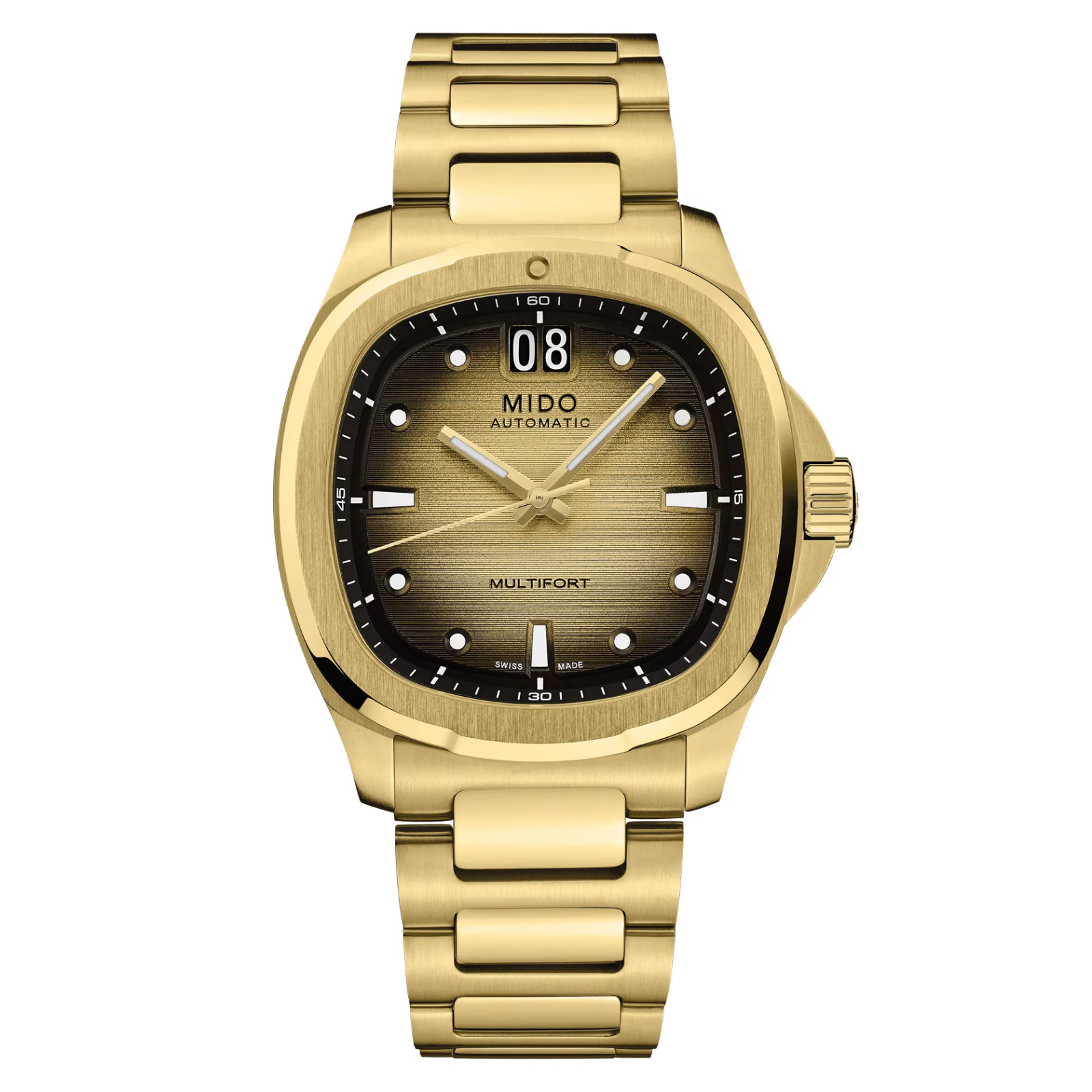 *BRAND NEW* Mido Multifort TV Big Date Auto Gold Men’s Watch M0495263302100