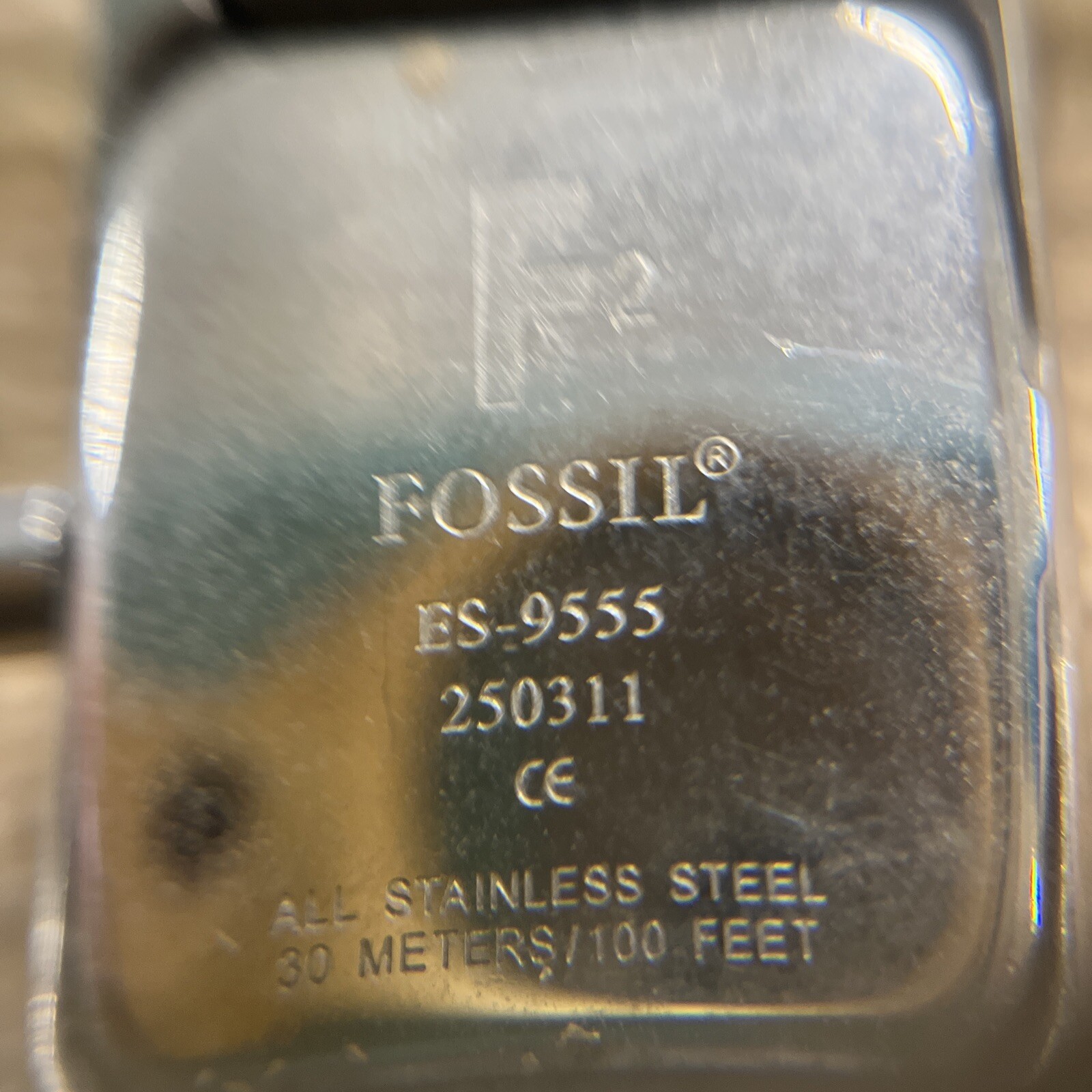 Women’s Fossil Stainless Steel Watch ES -9555 250311 30 Meters/100 Ft