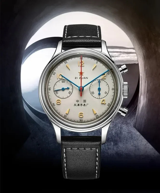 Men’s watches 1963 pilot automatic watch 42mm waterproof retro quartz.