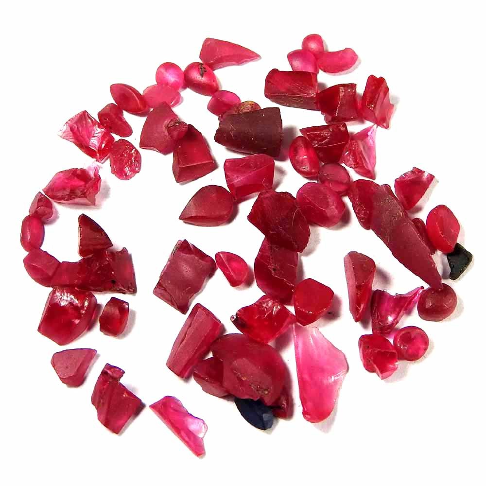 53.80Cts100%Natural Imitation Ruby Rough Lot Loose Gemstone
