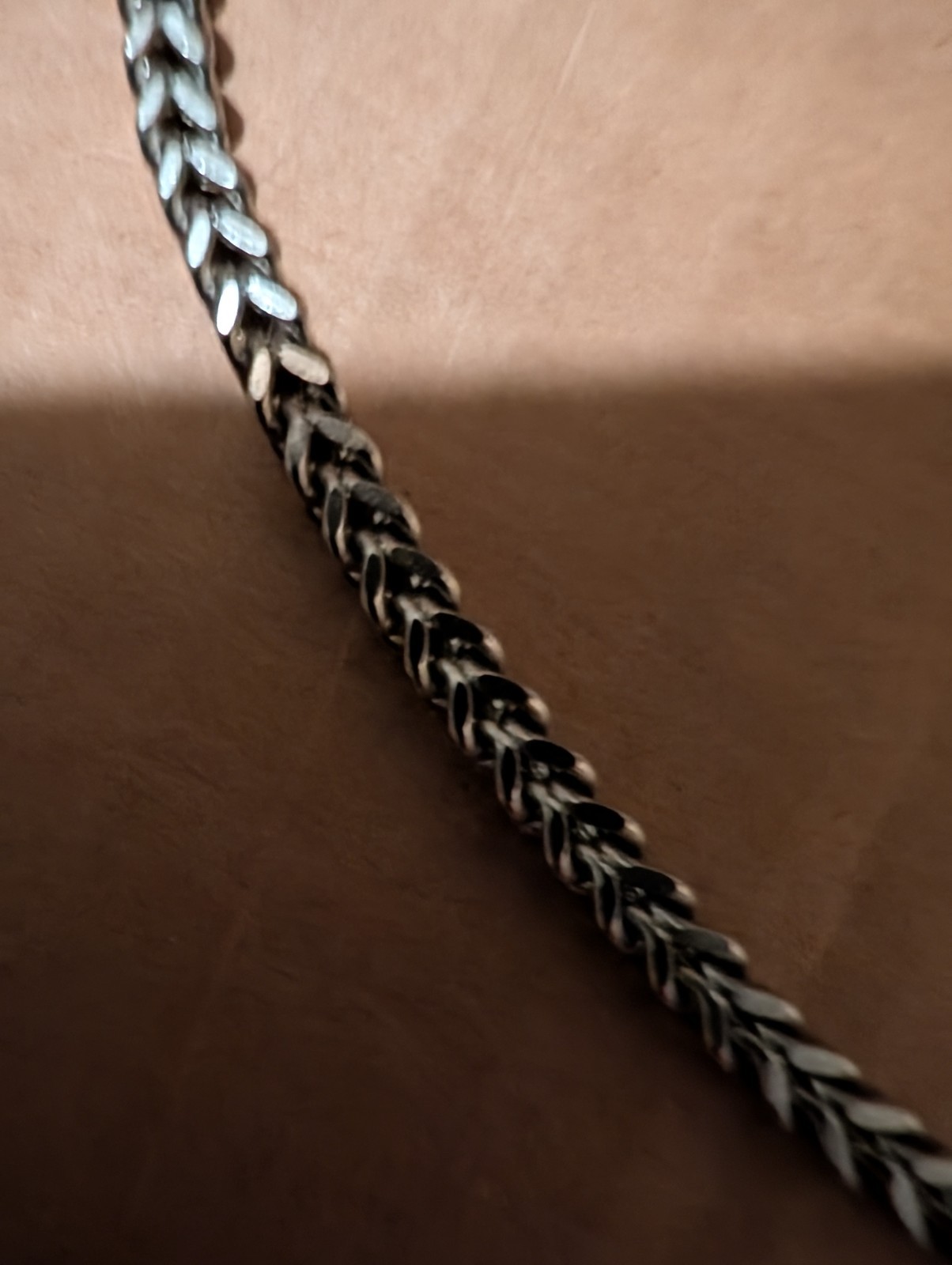 24″ s.steel foxtail chain by Metallo approx.32 grams