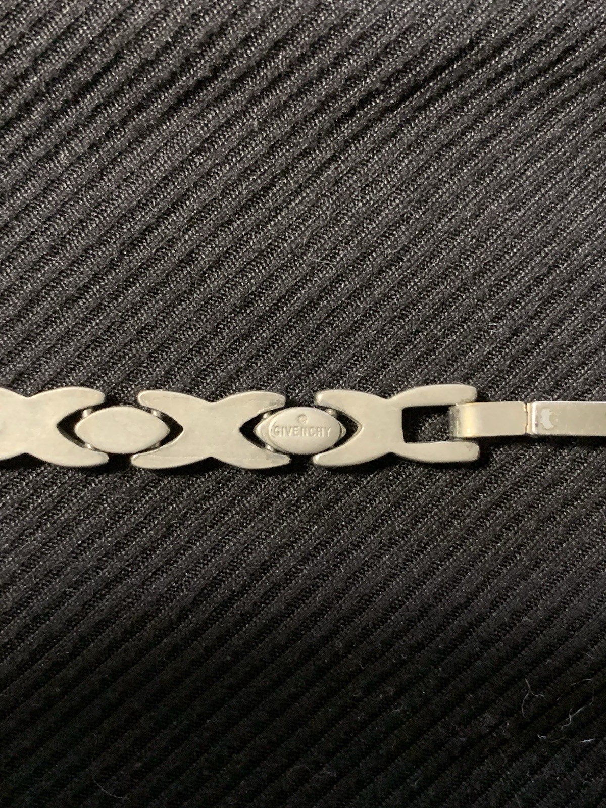 GIVENCHY X’s & O’s Gold & Silver Tone Vintage Link Bracelet