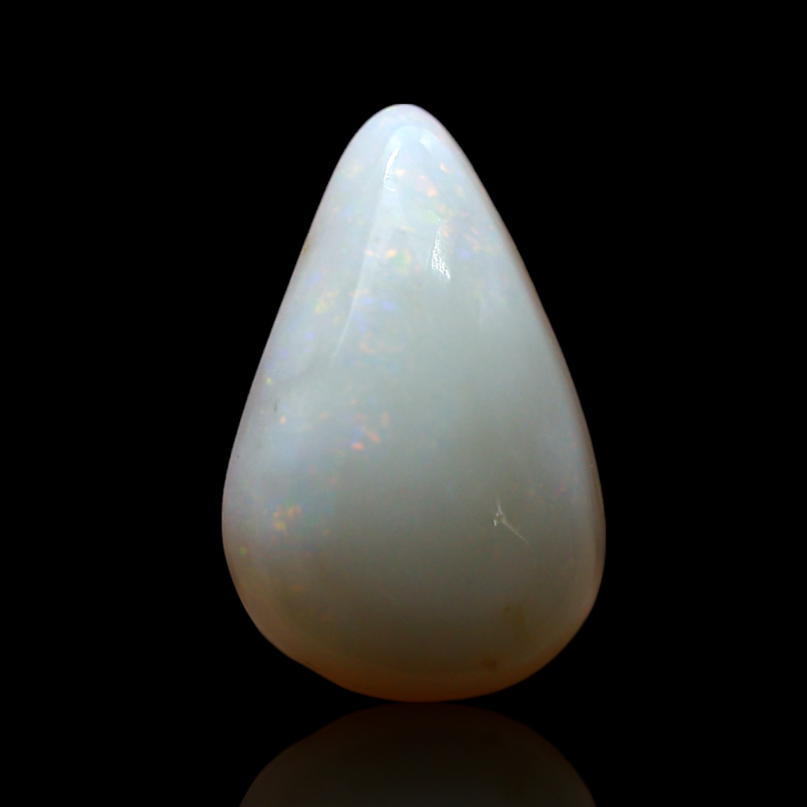 2.00 Cts Natural Pear Fire Opal Wire Wrapped Cabochon Gemstone 13x8x4 mm