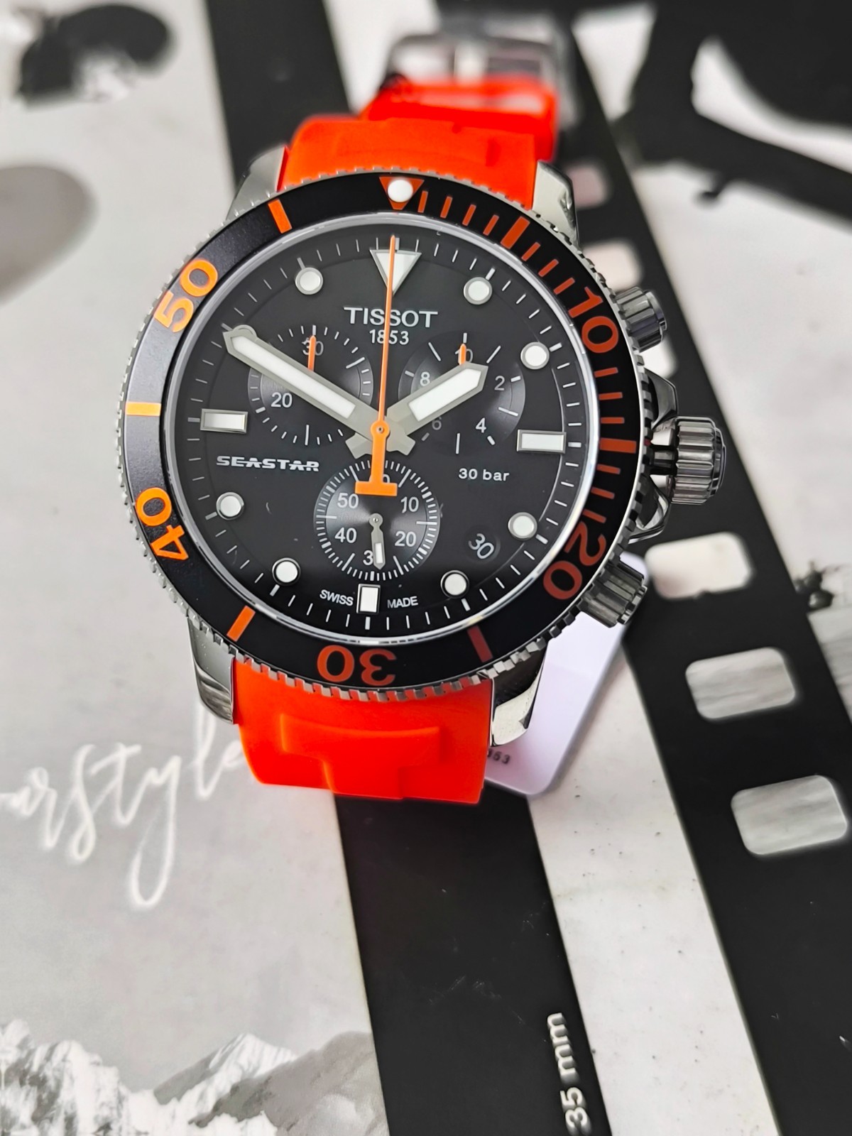 TISSOT SEASTAR 1000 Chronograph ORANGE T120.417.17.051.01
