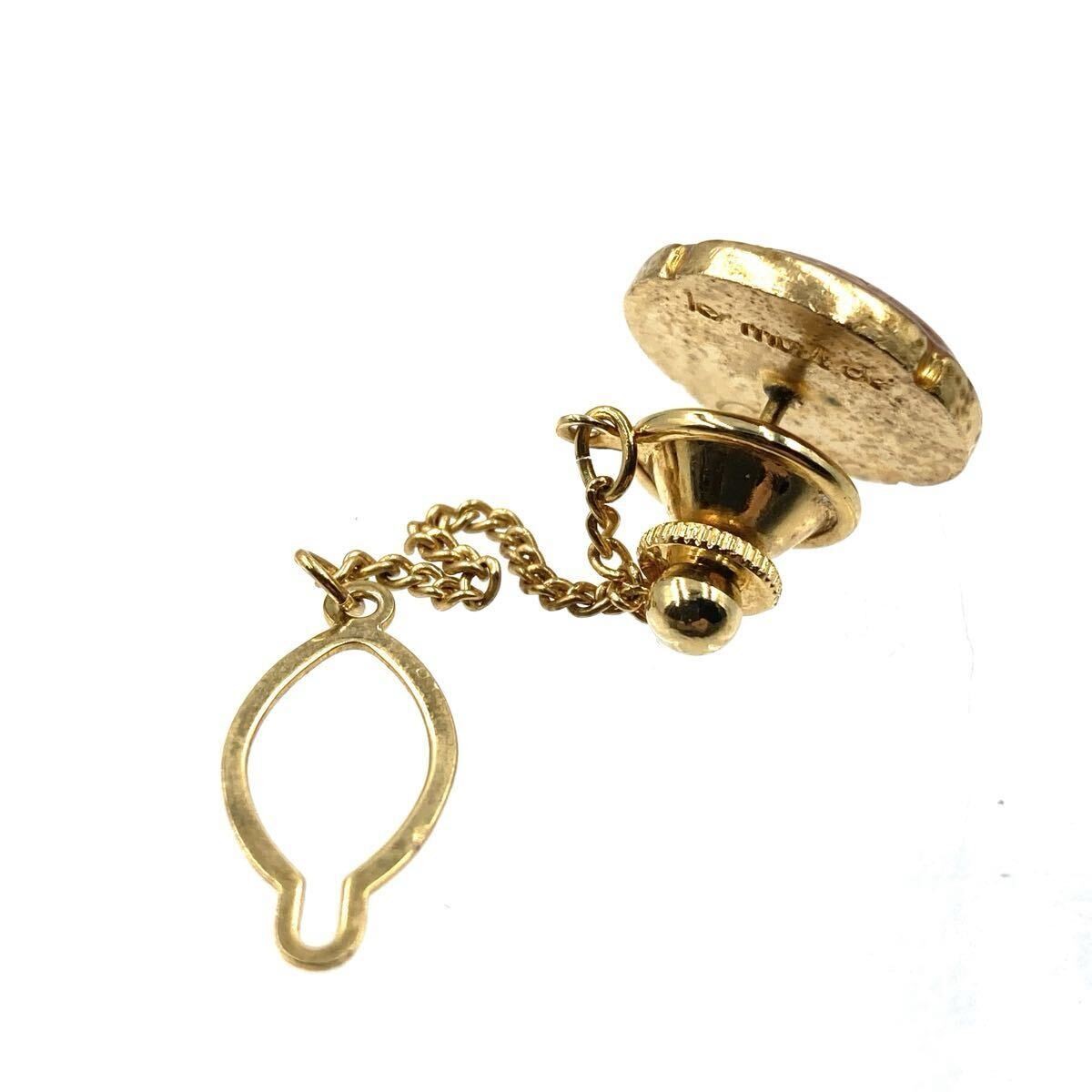 Cartier le must de Cartier Cufflinks and Tie Tack Set Bordeaux Gold Hardware 2C