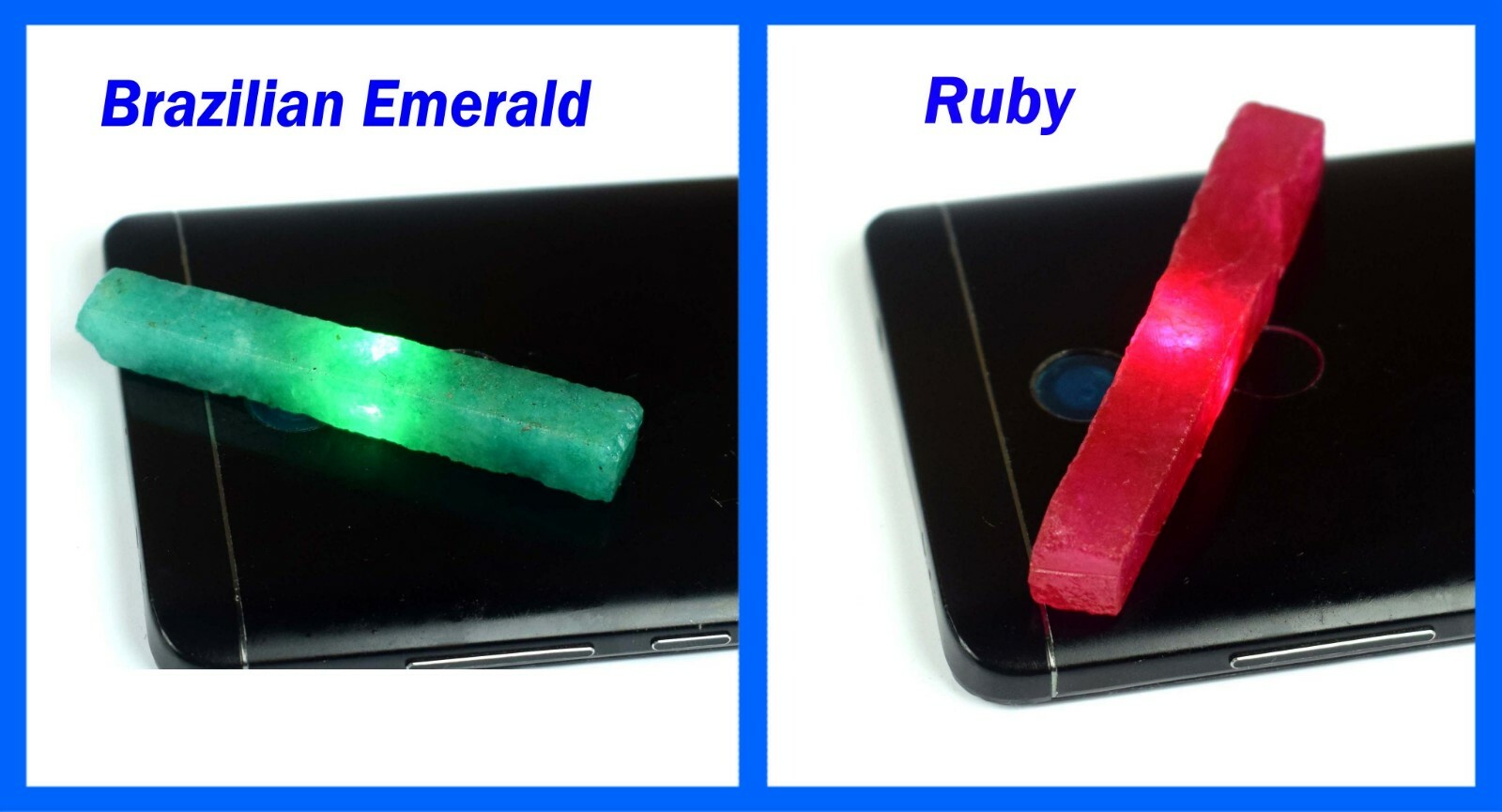 Natural Ruby & Brazilian Emerald 120 Ct/65 mm Gemstone Slice Rough Pair SQ161