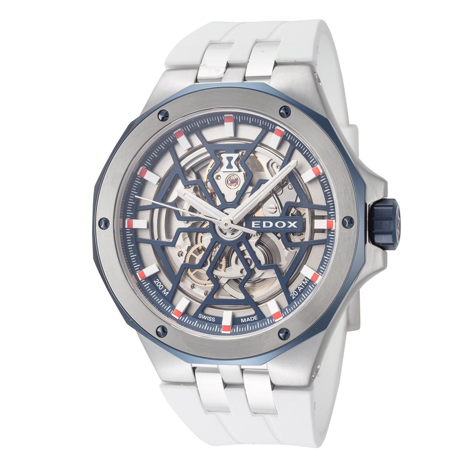 Edox Men’s Delfin The Original 43mm Automatic Watch 85303-357BUCAB-BUIRB