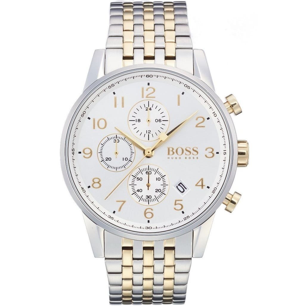 HUGO BOSS Navigator 1513499 Men’s Silver Dial Stainless Steel Wristwatch