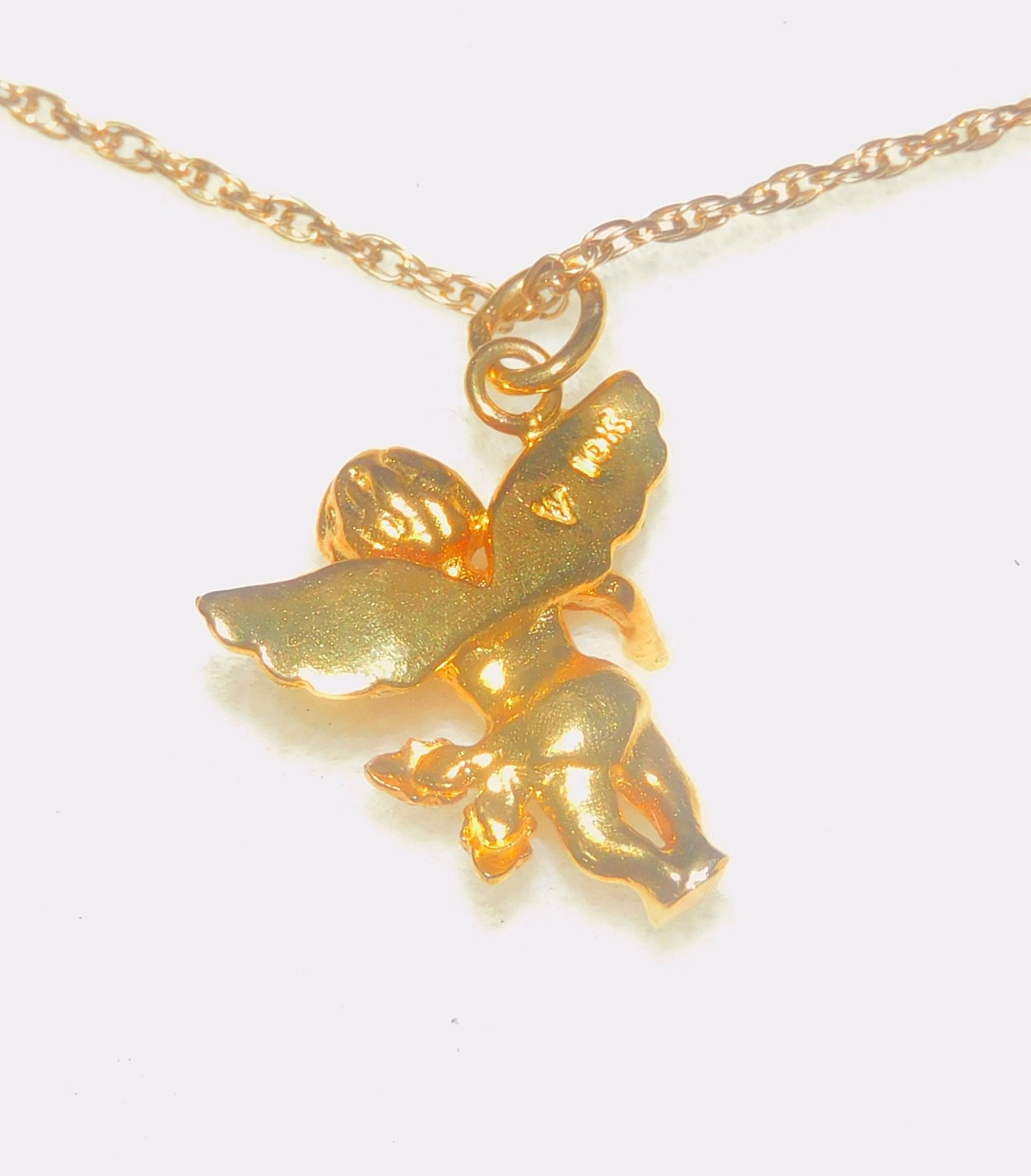 Black Hills Gold 10k Landstrom’s Angel Pendant Necklace
