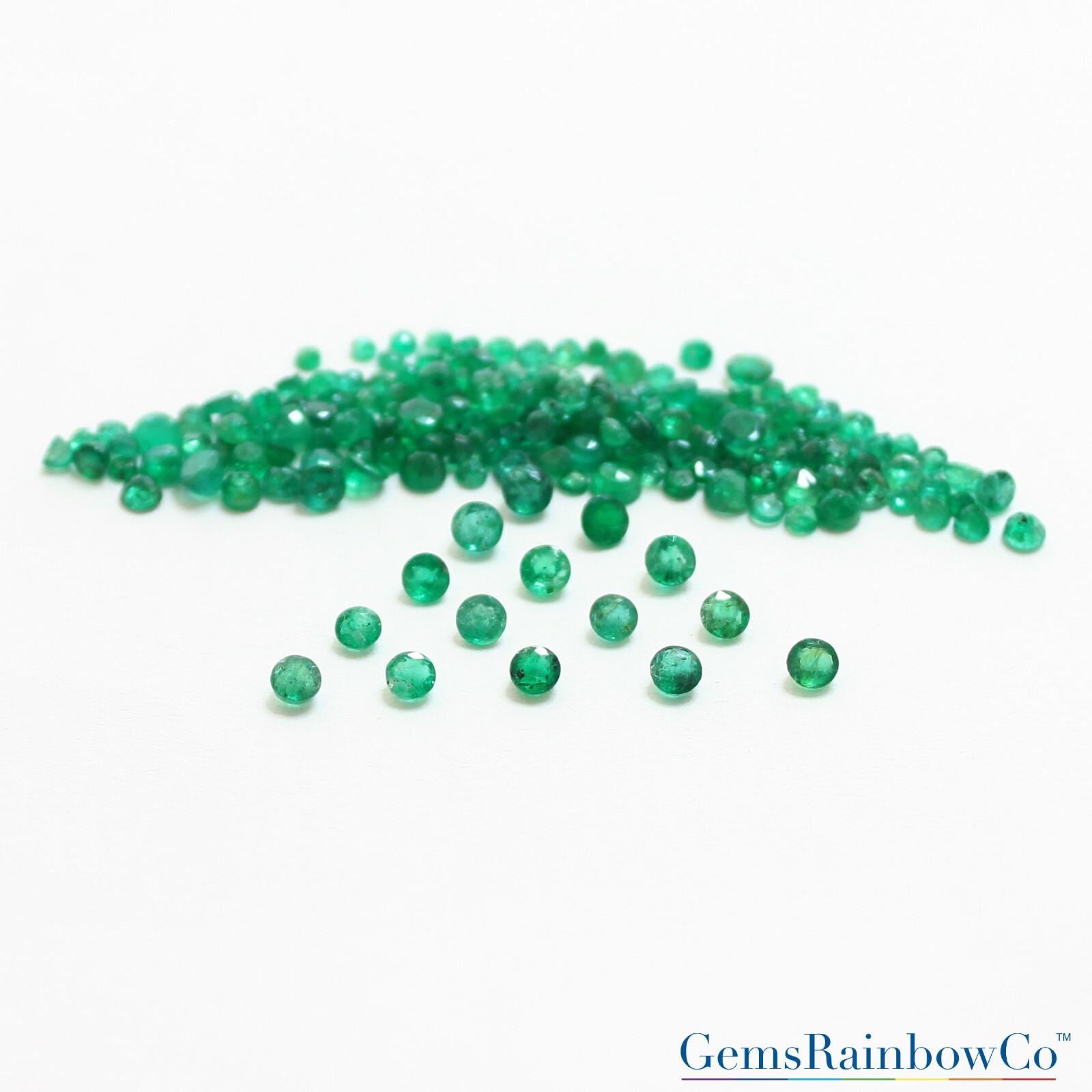 Natural Emerald Round, Oval, Baguette, Square Faceted Loose Gemstones, #866.