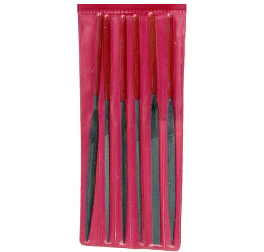 6-Piece Needle File Set Fine Cut Hardened Steel Jewelry Craft Hand Files