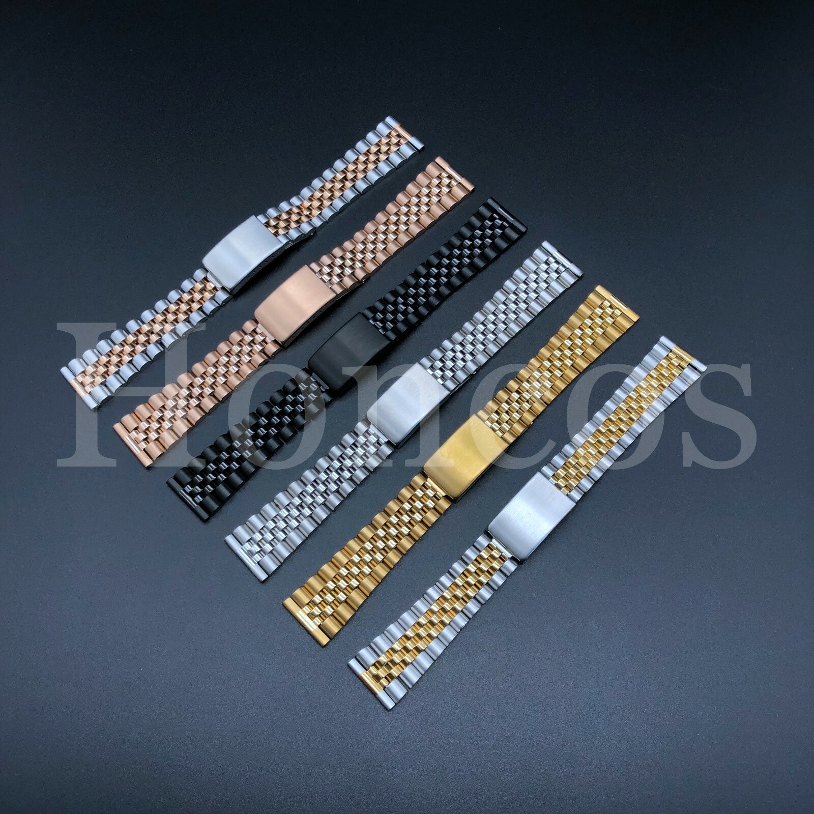 Fits For Fossil Q Smart Watch Band 20mm 22mm Classic Wristwatch Jubilee Bracelet