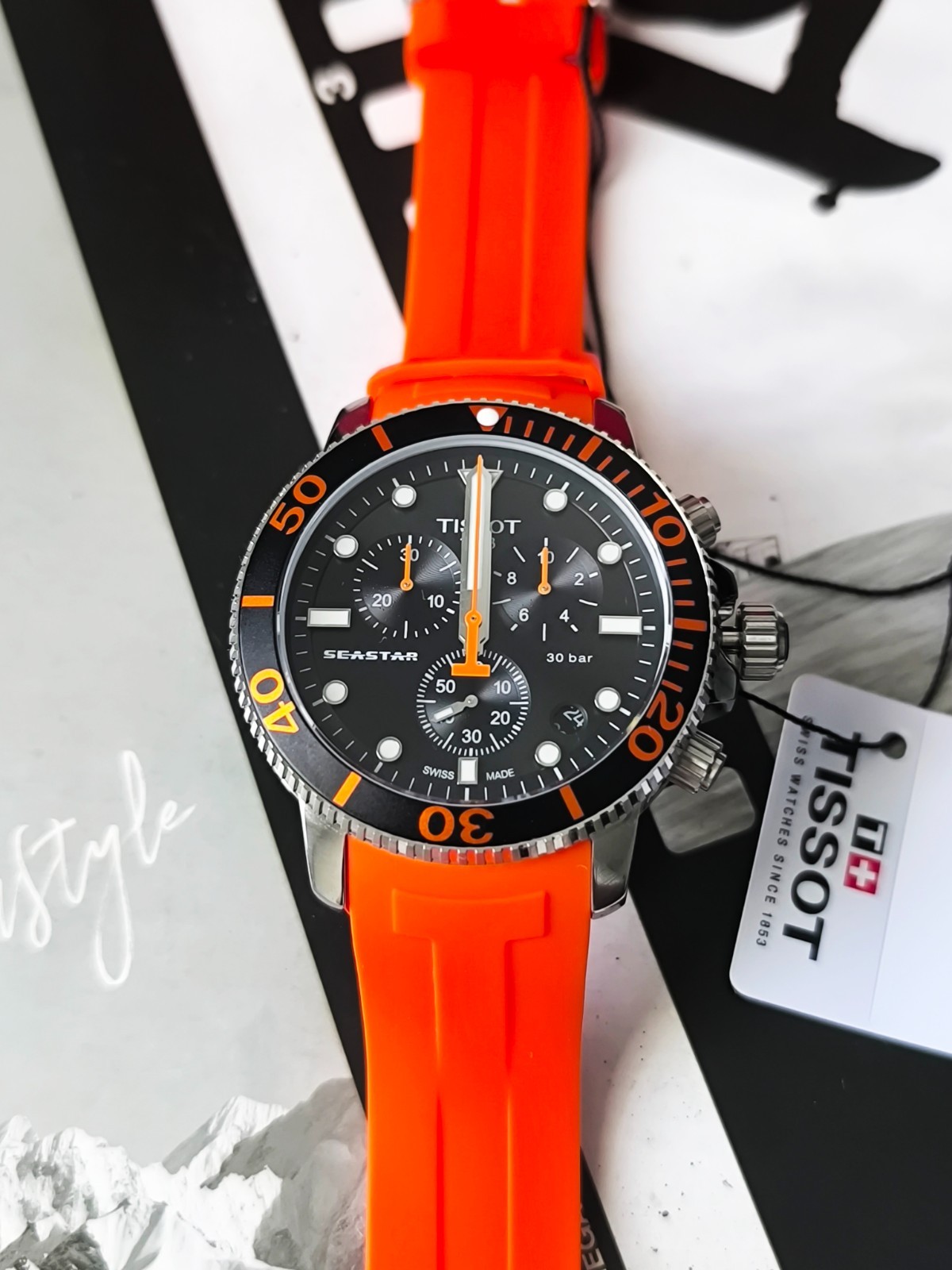 TISSOT SEASTAR 1000 Chronograph ORANGE T120.417.17.051.01