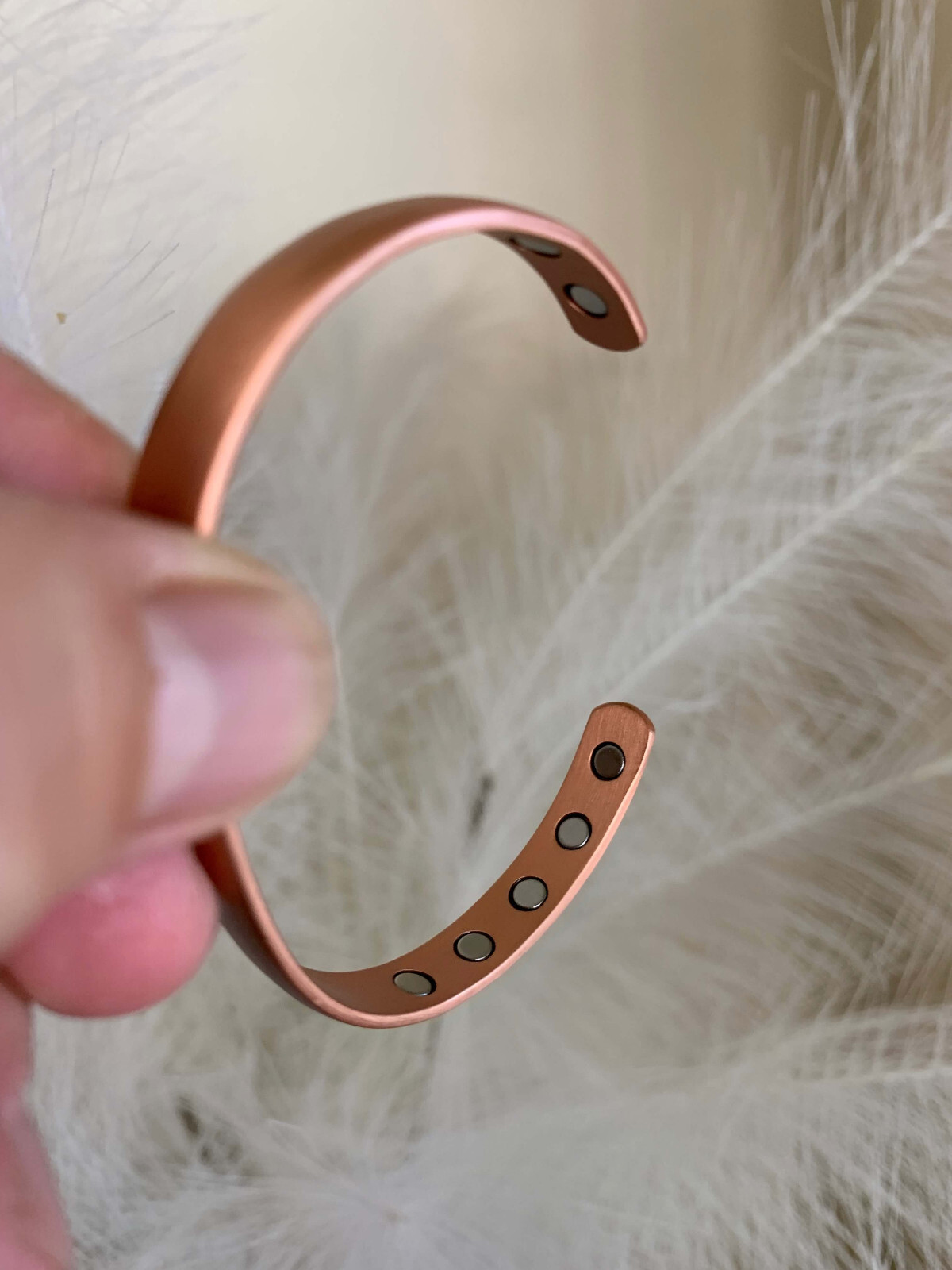 Elegant Pure Copper Magnetic Bracelet Energy Balance Arthritis Pain Relief Cuff
