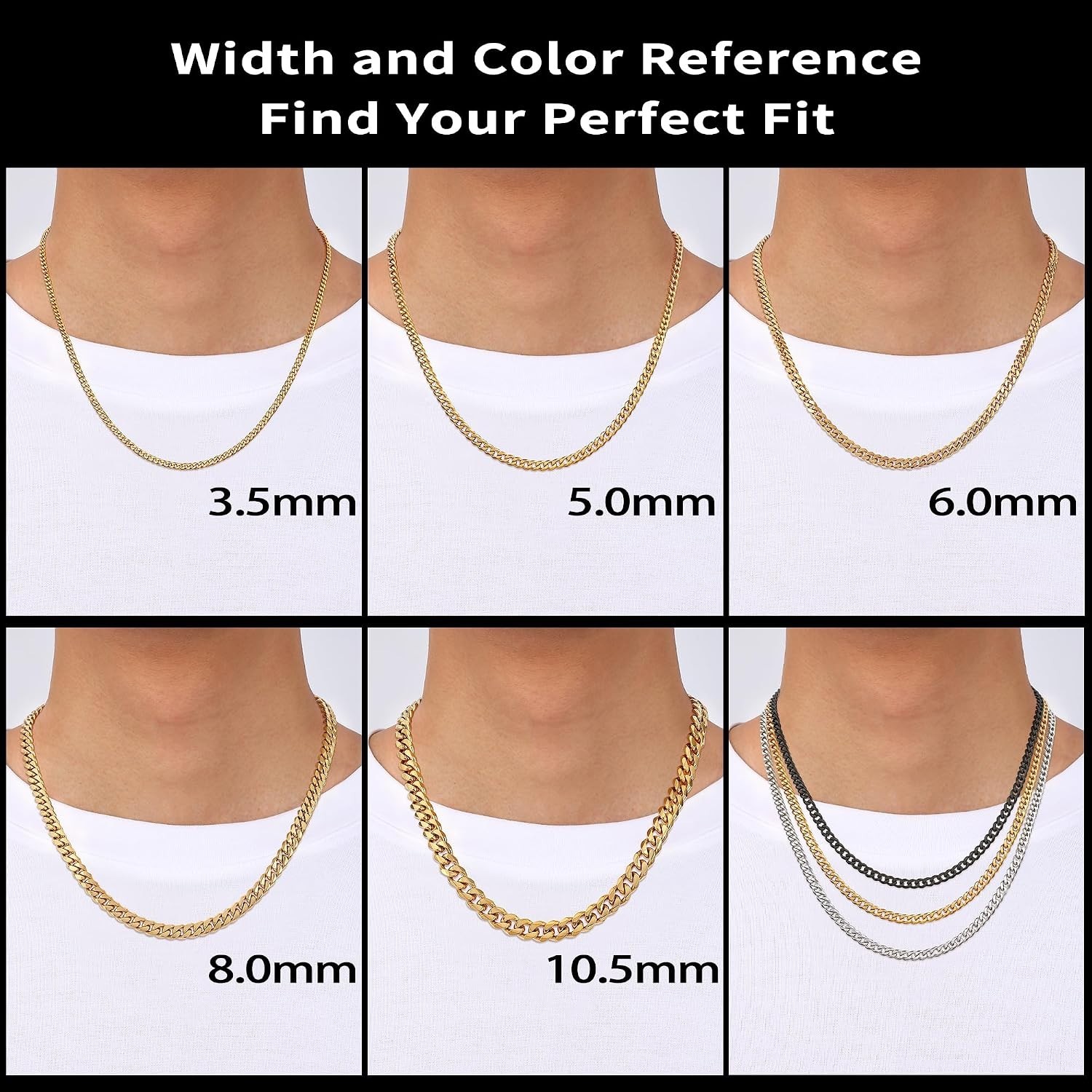 Elegant 14K Gold Plated Stainless Steel Cuban Chain for Men – 24-28 Inch