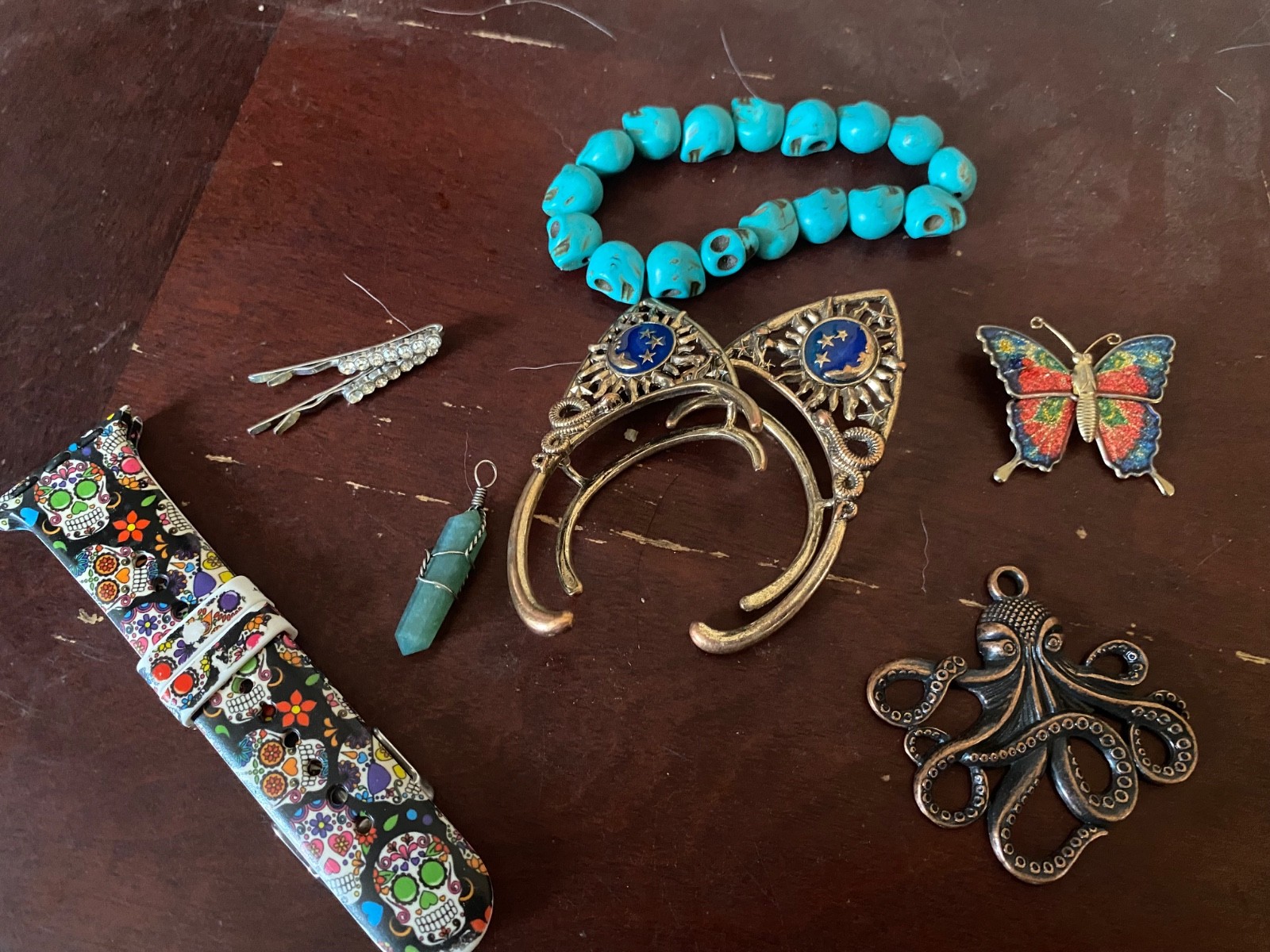 30+ pc Vintage Costume Jewelry Lot Boho Western Festival Earrings Necklaces Tiar